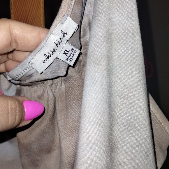 Taupe Tie Dye Slip Dress - Picture 3 of 3